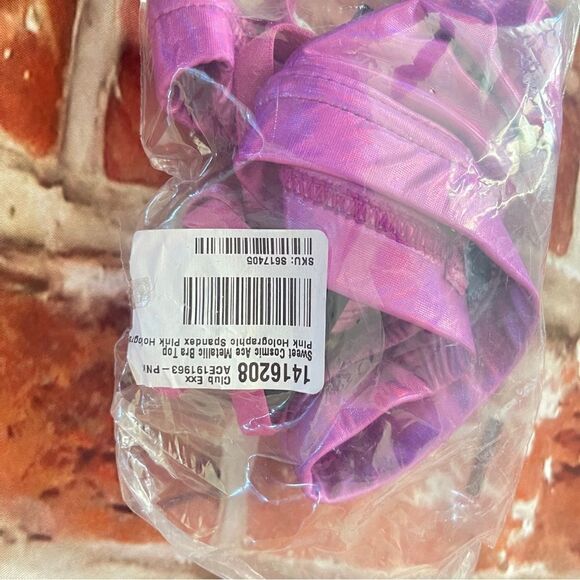 NWT sweet cosmic ace metallic bra Sz M - Picture 5 of 5